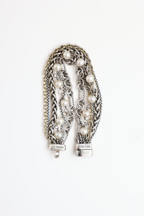 David Yurman Sterling Silver Multi-Strand Bracelet