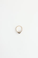 Fine Jewelry 10K Yellow Gold Enamel Garnet Ring