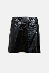 Ralph Lauren Patent Leather Mini Skirt