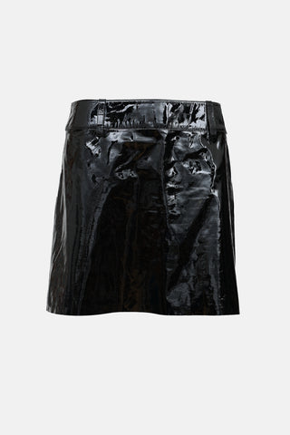 Ralph Lauren Patent Leather Mini Skirt