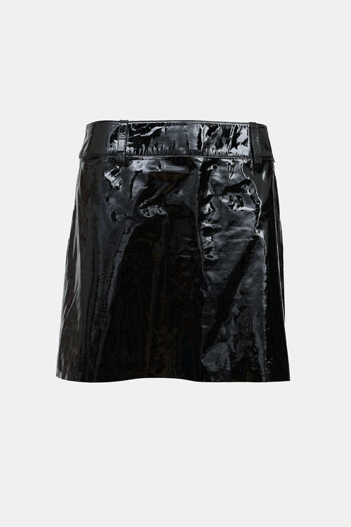 Ralph Lauren Patent Leather Mini Skirt