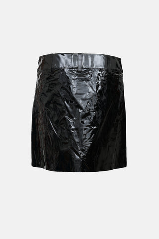 Ralph Lauren Patent Leather Mini Skirt
