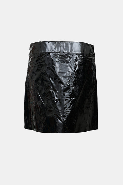Ralph Lauren Patent Leather Mini Skirt