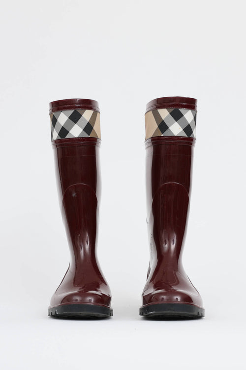 Burberry Check Rain Boot