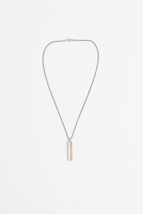 2001 Sterling Silver 1837 Bar Necklace