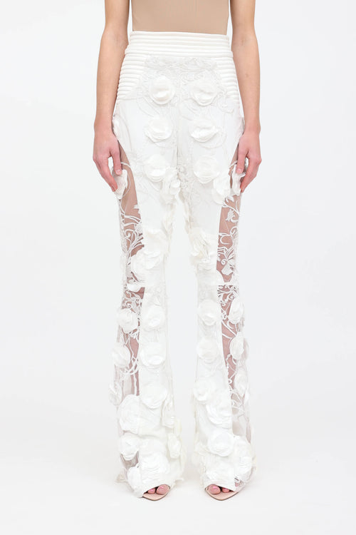 Zhivago Floral Laced Verdit Pants