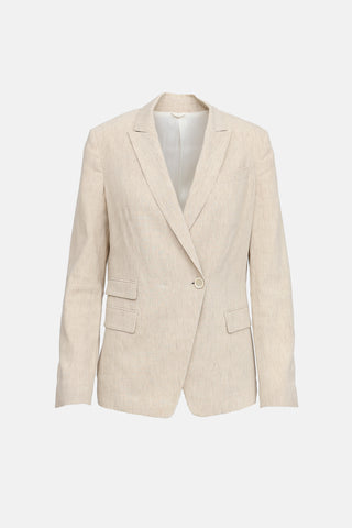 Linen Monilli Beaded Blazer