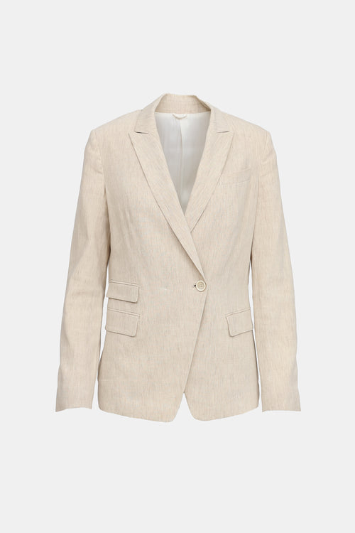 Linen Monilli Beaded Blazer