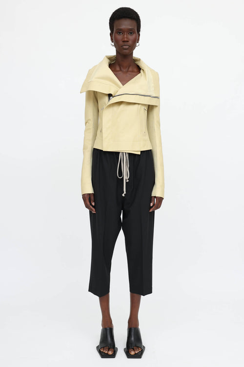 Rick Owens Asymmetrical Biker Jacket