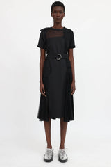 Sacai Sheer Panel Dress