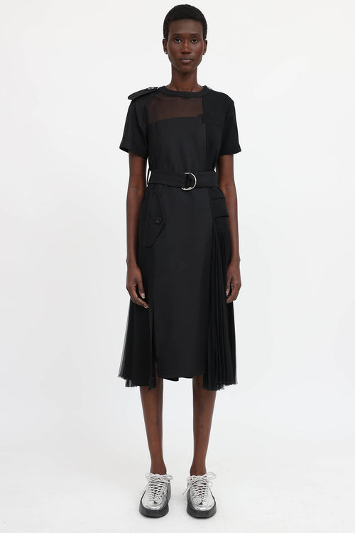 Sacai Sheer Panel Dress