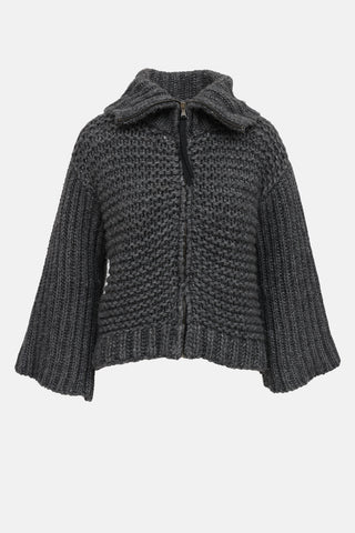 Dolce & Gabbana Knit Zip Up Sweater