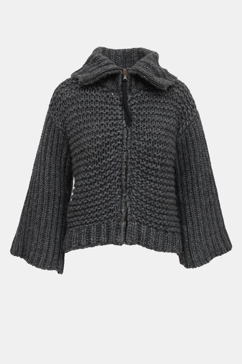Dolce & Gabbana Knit Zip Up Sweater