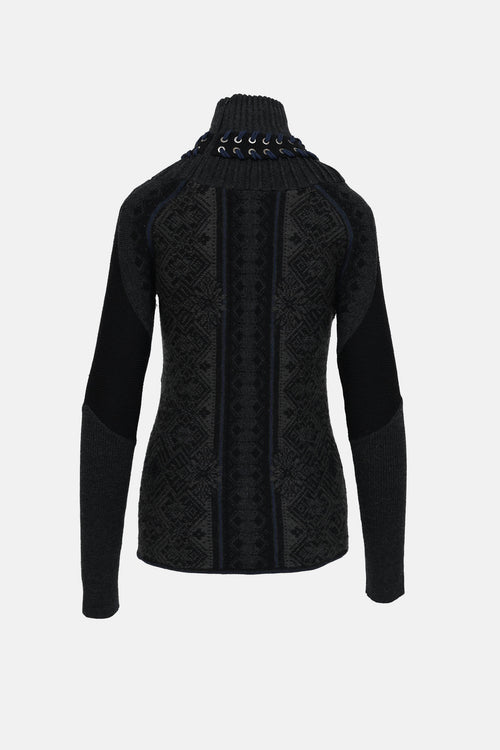 Givenchy Laced Pattern Knit Sweater