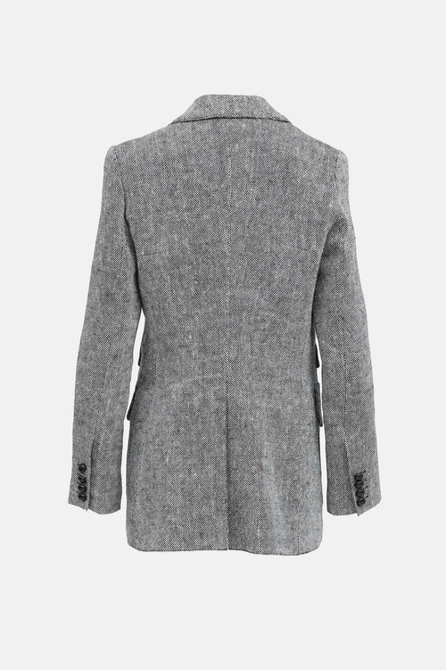 Smythe Linen Double Pocket Blazer