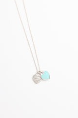 Tiffany & Co. Double Heart Tag Necklace