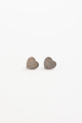 Tiffany & Co. Sterling Silver Mini Heart Tag Earrings