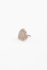 Tiffany & Co. Sterling Silver Mini Heart Tag Earrings