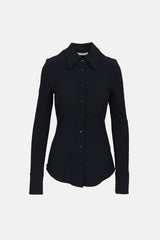 Alexander Wang Logo Textured Button Up Shirt