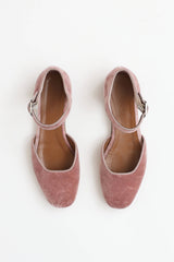 Le Monde Beryl Velvet Mary Jane Flat