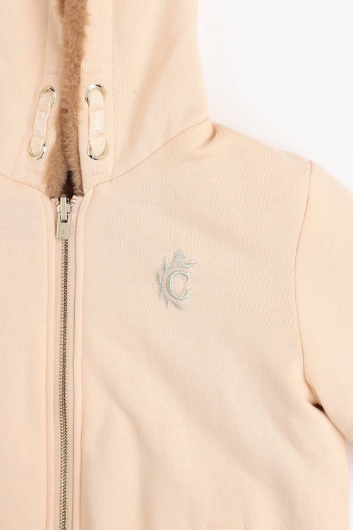 Chloé Reversible Faux Fur Hoodie