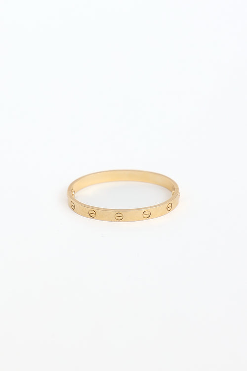 Cartier 18K Yellow Gold Classic Love Bracelet