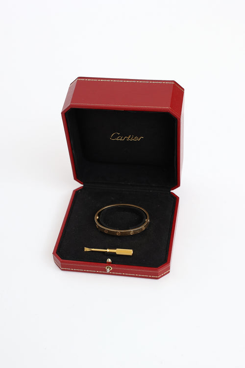 Cartier 18K Yellow Gold Classic Love Bracelet