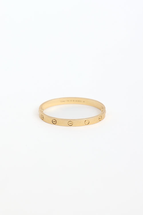 Cartier 18K Yellow Gold Classic Love Bracelet