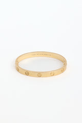 Cartier 18K Yellow Gold Classic Love Bracelet