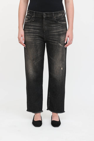 R13 Distressed Boyfriend Jeans