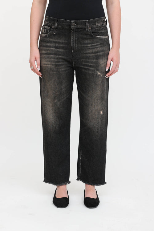 R13 Distressed Boyfriend Jeans