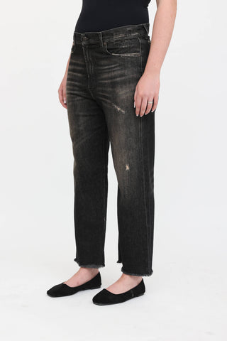 R13 Distressed Boyfriend Jeans