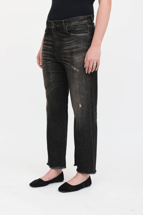 R13 Distressed Boyfriend Jeans