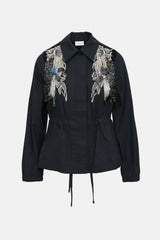 Dries Van Noten Beaded Button Up Shirt