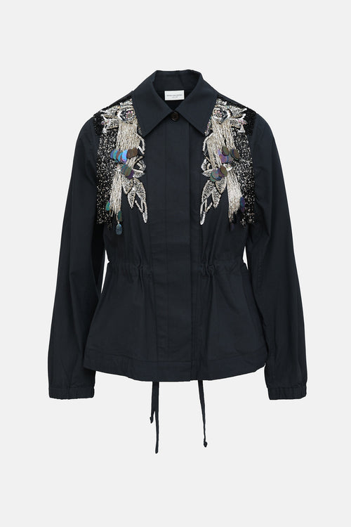 Dries Van Noten Beaded Button Up Shirt