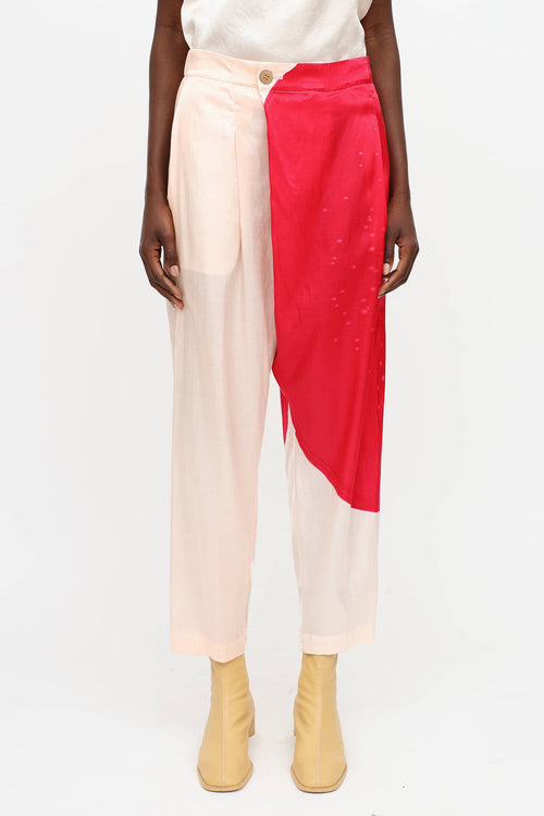 Issey Miyake Two-Tone Trousers