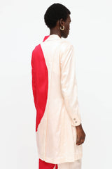 Issey Miyake Two-Tone Long Blazer