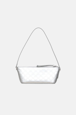 Gucci Patent Emblem Shoulder Bag