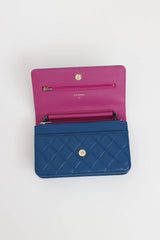 Chanel 2020-2021 Rainbow Quilted Wallet On Chain