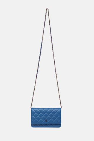 Chanel 2020-2021 Rainbow Quilted Wallet On Chain