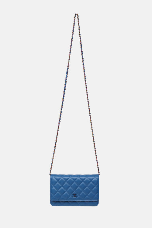 Chanel 2020-2021 Rainbow Quilted Wallet On Chain