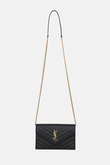 Saint Laurent Chevron Cassandre Wallet On Chain