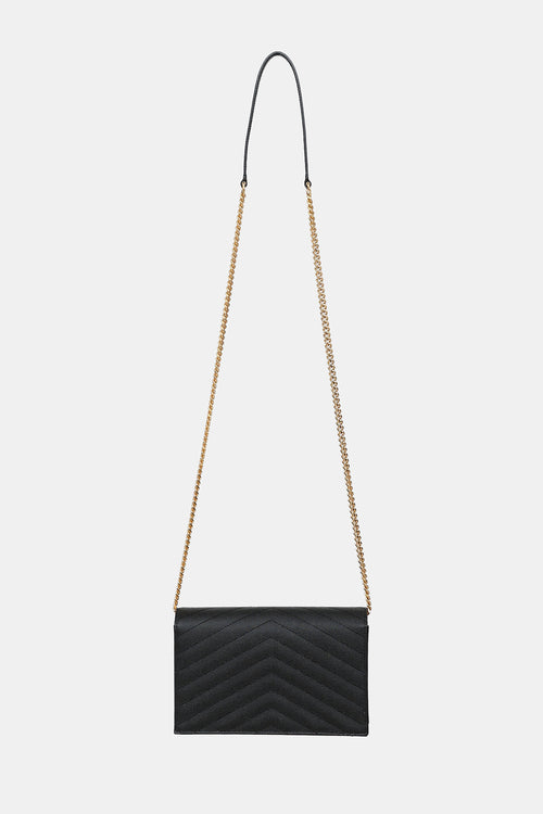 Saint Laurent Chevron Cassandre Wallet On Chain