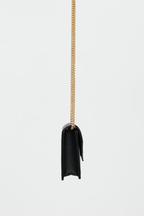 Saint Laurent Chevron Cassandre Wallet On Chain