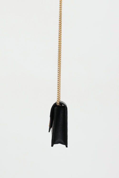 Saint Laurent Chevron Cassandre Wallet On Chain