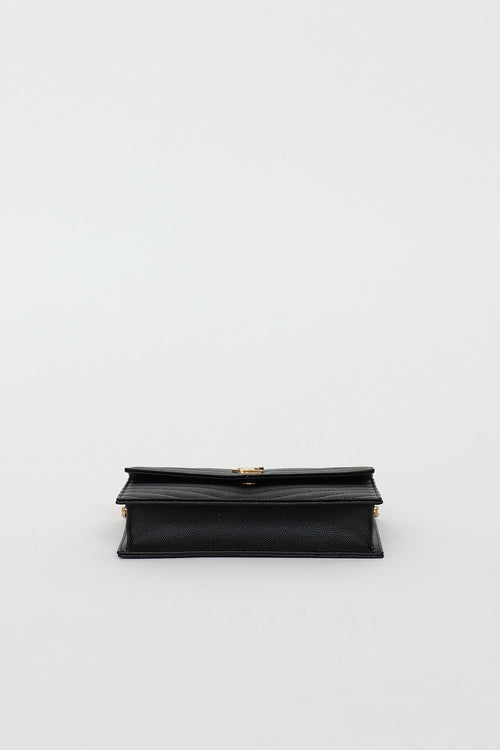 Saint Laurent Chevron Cassandre Wallet On Chain