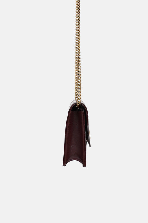 Saint Laurent Patent Cassandre Wallet On Chain Bag