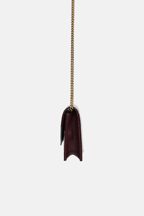 Saint Laurent Patent Cassandre Wallet On Chain Bag