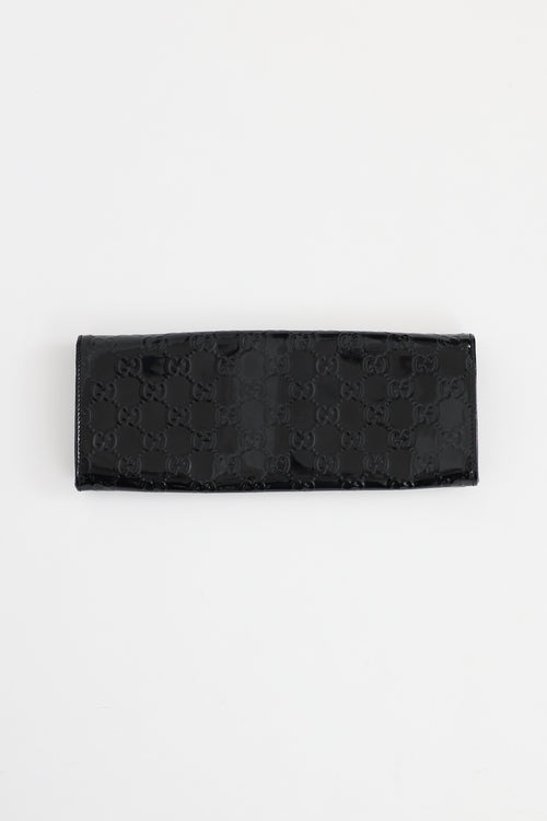 Gucci Patent GG Broadway Clutch