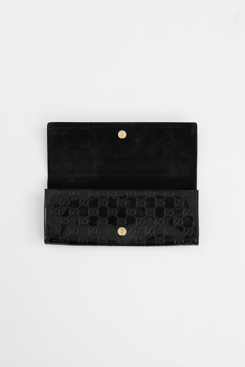 Gucci Patent GG Broadway Clutch